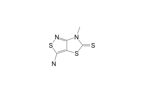 3-amino-6-methyl-[1,3]thiazolo[4,5-c][1,2]thiazole-5-thione