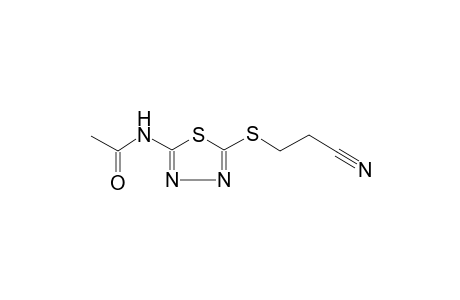 acetamide, N-[5-[(2-cyanoethyl)thio]-1,3,4-thiadiazol-2-yl]-