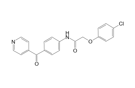 Acetamide, 2-(4-chlorophenoxy)-N-[4-(4-pyridinylcarbonyl)phenyl]-