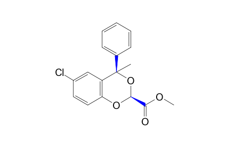 6-chloro-trans-4-methyl-4-phenyl-1,3-benzodioxan-2-carboxylic acid, methyl ester