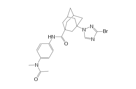 N-{4-[acetyl(methyl)amino]phenyl}-3-(3-bromo-1H-1,2,4-triazol-1-yl)-1-adamantanecarboxamide