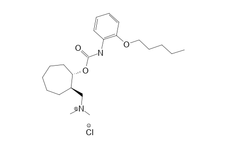 (+/-)-(TRANS)-N,N-DIMETHYL-2-(2-PENTYLOXY-PHENYL-CARBAMOYLOXY)-CYCLOHEPTHYL-METHYLAMMONIUM-CHLORIDE