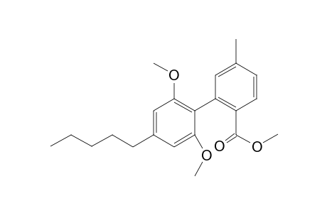 Methyl 2',6'-dimethoxy-4-methyl-4'-pentyl-1',6-biphenyl-1-carboxylate