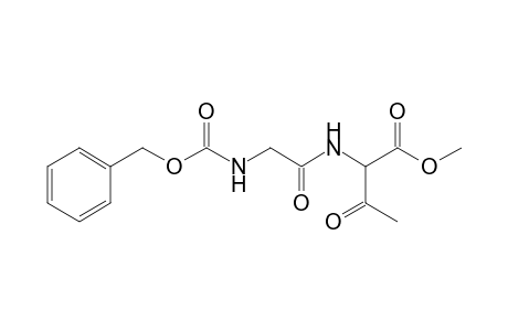 N(2)-Benzyloxycarbonyl-N(1)-(1-methoxycarbonyl-2-oxopropyl)glycinamide