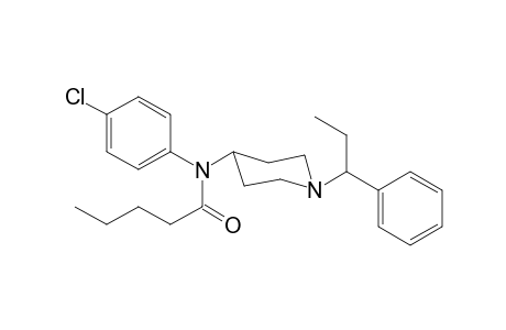N-4-Chlorophenyl-N-[1-(1-phenylpropyl)piperidin-4-yl]pentanamide