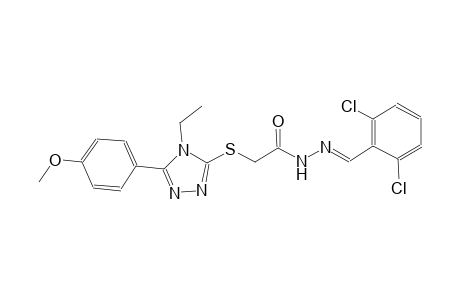 N'-[(E)-(2,6-dichlorophenyl)methylidene]-2-{[4-ethyl-5-(4-methoxyphenyl)-4H-1,2,4-triazol-3-yl]sulfanyl}acetohydrazide