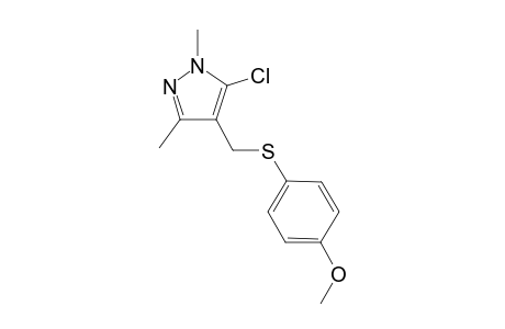 5-Chloro-1,3-dimethyl-4-[(4-methoxyphenyl)thiomethyl]-1H-pyrazole