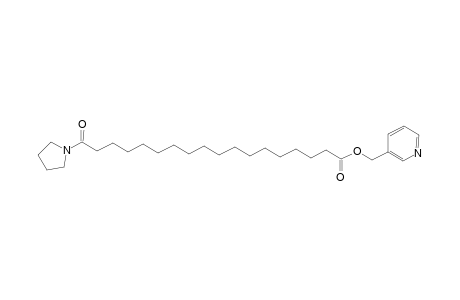 3-Pyridinylmethyl 18-oxo-18-(1-pyrrolidinyl)octadecanoate