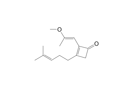 (Z)-1-(4-Methylpent-3-en-1-yl)-2-(2-methoxypropenyl)cyclobuten-3-one