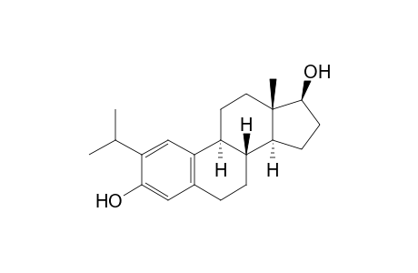 (8R,9S,13S,14S,17S)-13-methyl-2-propan-2-yl-6,7,8,9,11,12,14,15,16,17-decahydrocyclopenta[a]phenanthrene-3,17-diol