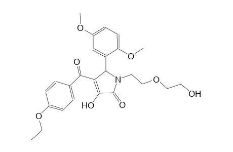 5-(2,5-dimethoxyphenyl)-4-(4-ethoxybenzoyl)-3-hydroxy-1-[2-(2-hydroxyethoxy)ethyl]-1,5-dihydro-2H-pyrrol-2-one