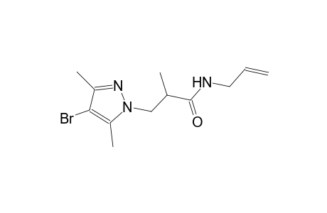 N-allyl-3-(4-bromo-3,5-dimethyl-1H-pyrazol-1-yl)-2-methylpropanamide