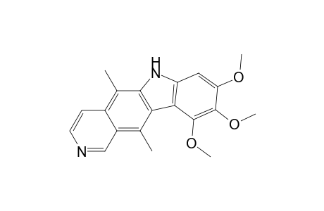 6H-Pyrido[4,3-b]carbazole, 8,9,10-trimethoxy-5,11-dimethyl-