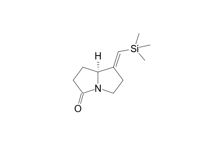 (S)-(+)-7-(trimethylsilylmethylene)hexahydropyrrolizin-3-one