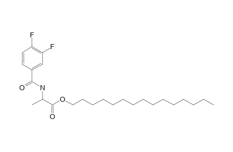 D-Alanine, N-(3,4-difluorobenzoyl)-, pentadecyl ester