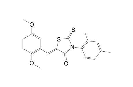 (5Z)-5-(2,5-dimethoxybenzylidene)-3-(2,4-dimethylphenyl)-2-thioxo-1,3-thiazolidin-4-one