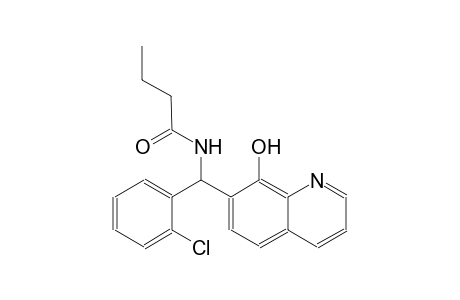 butanamide, N-[(2-chlorophenyl)(8-hydroxy-7-quinolinyl)methyl]-