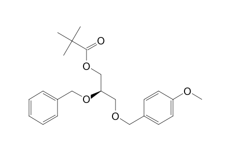 Propanoic acid, 2,2-dimethyl-, 3-[(4-methoxyphenyl)methoxy]-2-(phenylmethoxy)propyl ester, (R)-