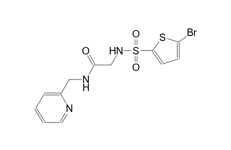 2-{[(5-bromo-2-thienyl)sulfonyl]amino}-N-(2-pyridinylmethyl)acetamide