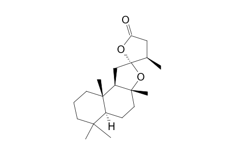 (2R,3aR,4'R,5aS,9aS,9bR)-3a,4',6,6,9a-pentamethyl-2'-spiro[1,4,5,5a,7,8,9,9b-octahydrobenzo[e]benzofuran-2,5'-oxolane]one