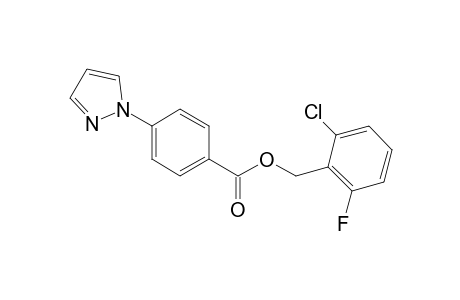 Benzoic acid, 4-(1H-pyrazol-1-yl)-, (2-chloro-6-fluorophenyl)methyl ester