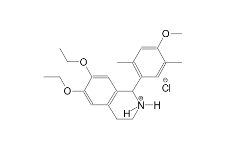 isoquinolinium, 6,7-diethoxy-1,2,3,4-tetrahydro-1-(4-methoxy-2,5-dimethylphenyl)-, chloride