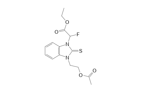 Ethyl 2-(3-(2-acetoxyethyl)-2-thioxo-2,3-dihydro-1H-benzo[d]imidazol-1-yl)-2-fluoroacetate
