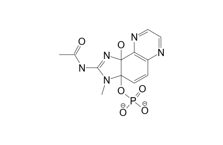 N-ACETYL-2-AMINO-3B-PHOSPHORYL-9B-HYDROXY-3,9B-DIHYDRO-3-METHYLIMIDAZO-[4,5-F]-QUINOXALINE