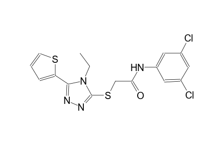 N-(3,5-dichlorophenyl)-2-{[4-ethyl-5-(2-thienyl)-4H-1,2,4-triazol-3-yl]sulfanyl}acetamide