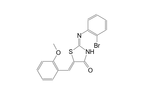 (2E,5Z)-2-[(2-bromophenyl)imino]-5-(2-methoxybenzylidene)-1,3-thiazolidin-4-one