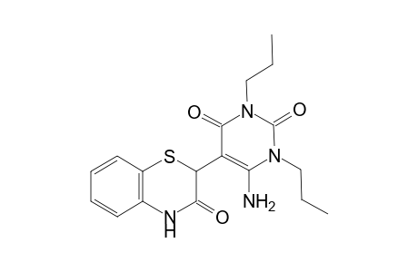 2-(4-Amino-2,6-dioxo-1,3-dipropylpyrimidin-4-yl]-3-oxo-3,4-dihydro-2H-1,4-benzothiazine