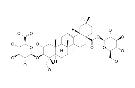 ZYGOPHYLOSIDE-I;3-O-[BETA-D-GLUCURONIC-ACID-PYRANOSYL]-ARJUNOLIC-ACID-28-O-[BETA-D-GLUCOPYRANOSYL]-ESTER