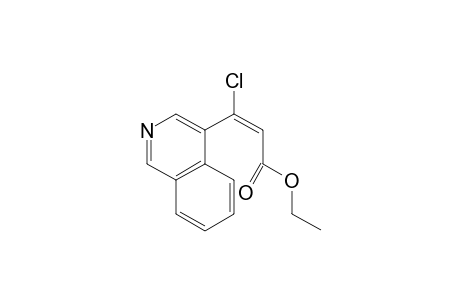 (E)-3-Chloro-3-isoquinolin-4-yl-acrylic acid ethyl ester