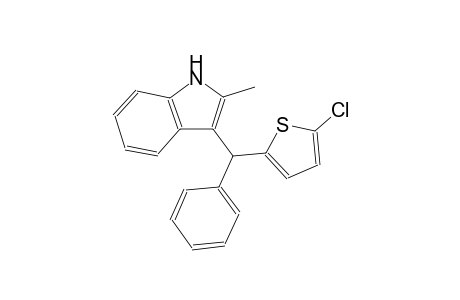 1H-indole, 3-[(5-chloro-2-thienyl)phenylmethyl]-2-methyl-