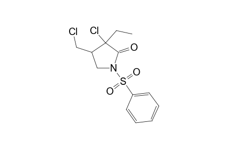 3-Chloro-4-(chloromethyl)-3-ethyl-1-(phenylsulfonyl)pyrrolidin-2-one