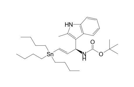 (1S,2E)-1-[Methyl(3-indolyl)]-3-tributylstannyl-N-(t-butoxycarbonyl)-2-propenamine