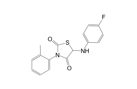 5-(4-fluoroanilino)-3-(2-methylphenyl)-1,3-thiazolidine-2,4-dione