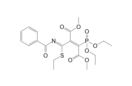 Dimethyl 2-[(Benzoylimino)(ethylsulfanyl)methyl]-3-(diethoxyphosphoryl)but-2-enedioate