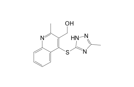 [2-methyl-4-[(5-methyl-1H-1,2,4-triazol-3-yl)sulfanyl]-3-quinolyl]methanol