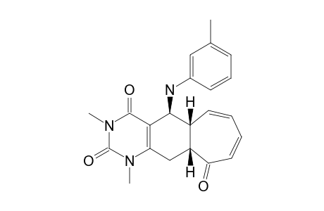 1,3-DIMETHYL-5-(m-TOLUIDINO)-2,3,4,R-5,T-5A,10,T-10A,11-OCTAHYDRO-1H-CYCLOHEPTO-[G]-QUINAZOLINE-2,4,10-TRIONE