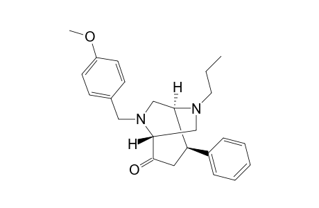 (-)-(1R,4R,5S)-8-(4-Methoxybenzyl)-4-phenyl-6-propyl-6,8-diazabicyclo[3.2.2]nonan-2-one