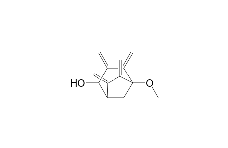 Bicyclo[3.2.1]octan-2-ol, 5-methoxy-3,4,6,7-tetrakis(methylene)-, exo-(.+-.)-