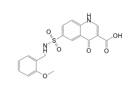 6-{[(2-methoxybenzyl)amino]sulfonyl}-4-oxo-1,4-dihydro-3-quinolinecarboxylic acid