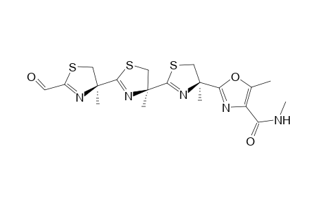 2-[(4R)-2-[(4S)-2-[(4S)-2-formyl-4-methyl-2-thiazolin-4-yl]-4-methyl-2-thiazolin-4-yl]-4-methyl-2-thiazolin-4-yl]-N,5-dimethyl-oxazole-4-carboxamide