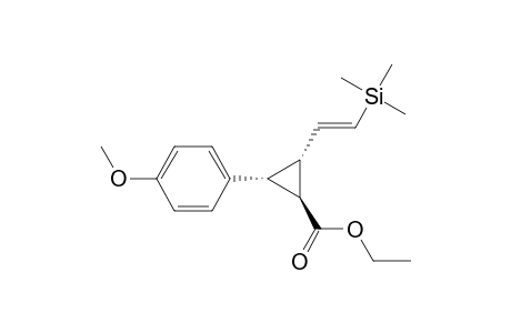 trans-2-(4-Methoxyphenyl)-trans-3-[2-(trimethylsilyl)vinyl]-1-(ethoxycarbonyl)cyclopropane