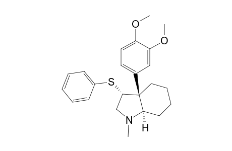 (3.alpha.,3a.beta.,7a.alpha.)-3-(Phenylthio)-3a-(3,4-dimethoxyphenyl)-1-methyloctahydroindole