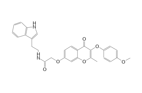 acetamide, N-[2-(1H-indol-3-yl)ethyl]-2-[[3-(4-methoxyphenoxy)-2-methyl-4-oxo-4H-1-benzopyran-7-yl]oxy]-