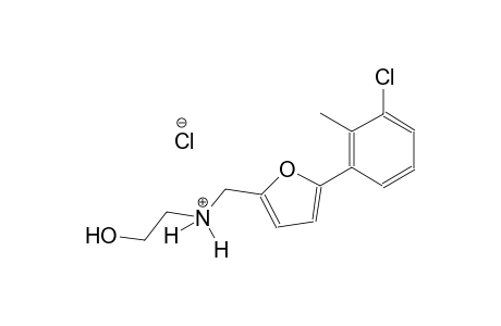 N-{[5-(3-chloro-2-methylphenyl)-2-furyl]methyl}-2-hydroxyethanaminium chloride