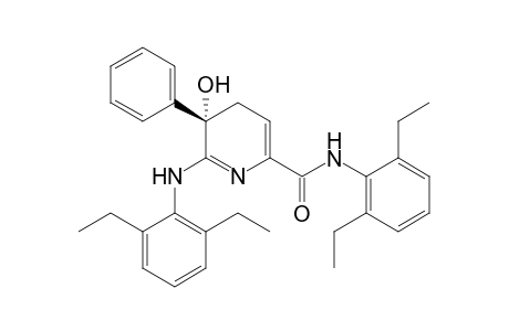 (+-)-N-(2,6-Diethylphenyl)-6-[(2,6-diethylphenyl)amino]-4,5-dihydro-5-hydroxy-5-phenyl-2-pyridinecarboxamide