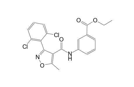 ethyl 3-({[3-(2,6-dichlorophenyl)-5-methyl-4-isoxazolyl]carbonyl}amino)benzoate